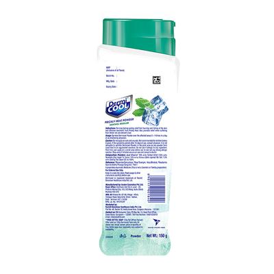 Dermicool Prickly Heat Powder - Menthol Regular 150 gm + Free Dettol Soap - Intense Cool 125 gm - Talcum Powders