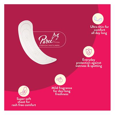Paree Prima Everyday Pantyliners 25's - Panty Liners