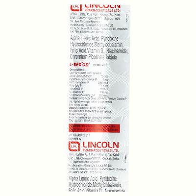 L Bex OD Tablet 10'S - Supplements-Vam