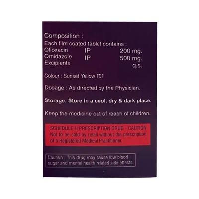 Veeflox OZ Tablet 10'S - Bacterial Infections-Qui