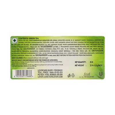 Lipton Pure & Light Green Tea Bags 25's - Teas