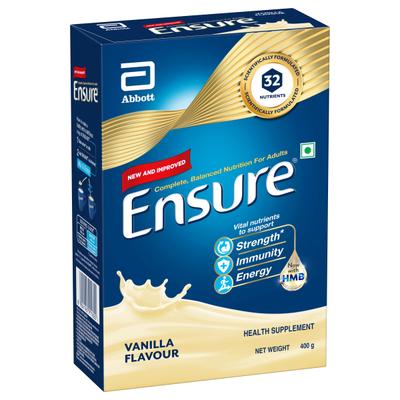 Ensure Adult Nutrition - Vanilla Health Drink 400 gm - Protein Supplements
