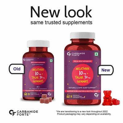 CF Melatonin + Tagara Veg Gummies 60's - Mental Health