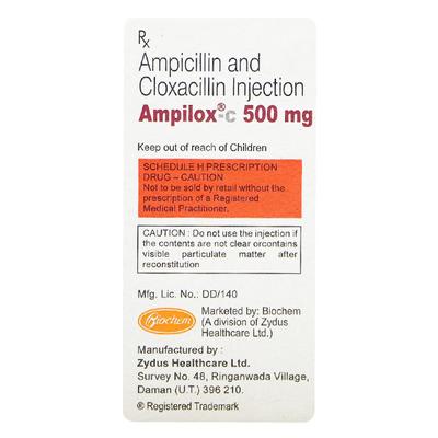 Ampilox C 500mg Injection 1's - Bacterial Infections-Pen