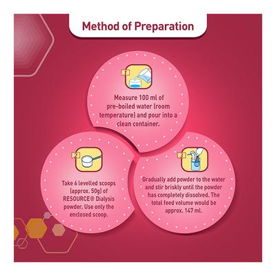 Nestle Resource Dialysis Powder - Vanilla Flavour 400 gm (Pet Jar) - Protein Supplements