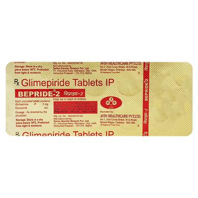 Bepride 2mg Tablet 10'S - Diabetes-Ant