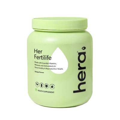 Hera Her Fertilife Health Supplement Powder - Orange flavour 300 gm - Multi-Vitamins