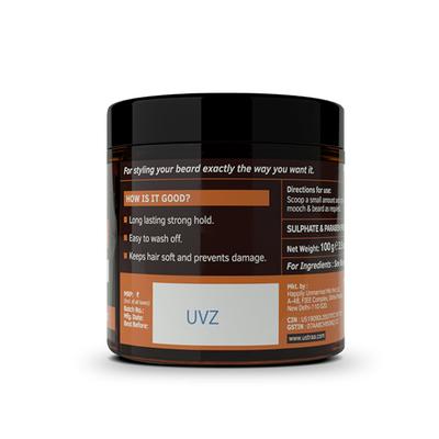 Ustraa Strong Hold Mooch & Beard Wax 100 gm - Beard Wax