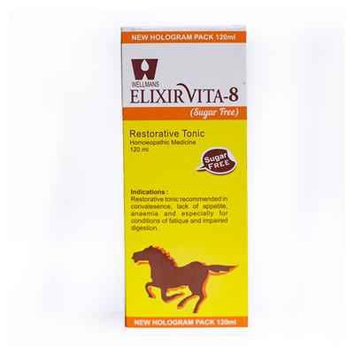 Dr.Wellmans Elixirvita-8 Sugar free Tonic 120 ml - Speciality Medicine