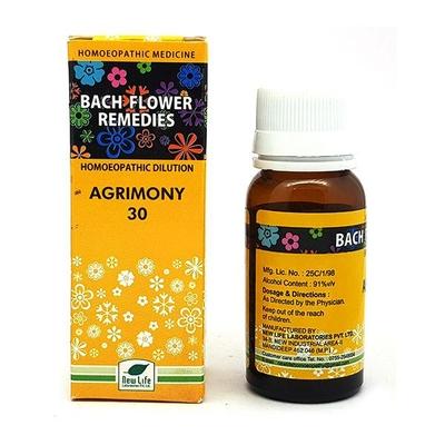 New Life Bach Flower Agrimony 30 Liquid 30 ml - Dilutions
