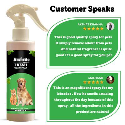 Amorite Fresh Coat Spray (Pack Of 2 X 200 ml) 1's - Pet Grooming