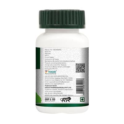 Vogue Wellness Brahmi Tablet (Pack of 2 x 60's) - Pure Herbs