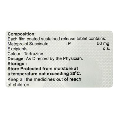 METPIL XR 50 Tablet 15's - Hypertension-Bet