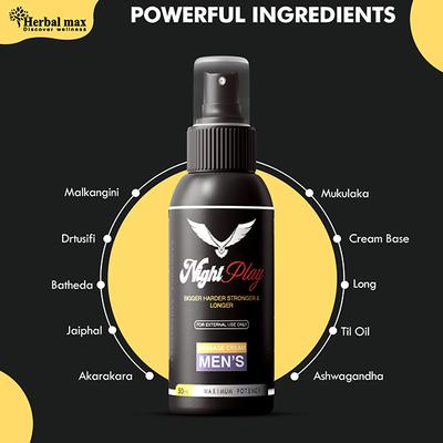 Herbal Max Night Play Massage Cream for Men 50 ml - Sexual Care