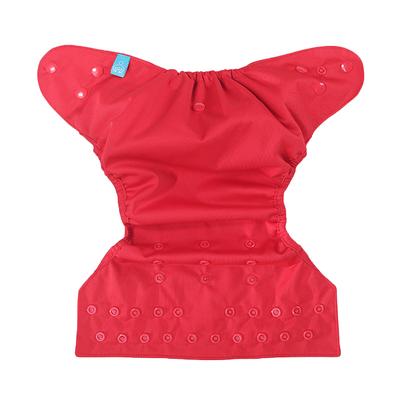 Bumberry Reusable Diaper Cover (2-36 Months) with 2 Wet Free Inserts - Red - Diapers & Wipes