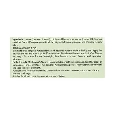 Banjaras Natural Henna Powder 100 gm - Powder