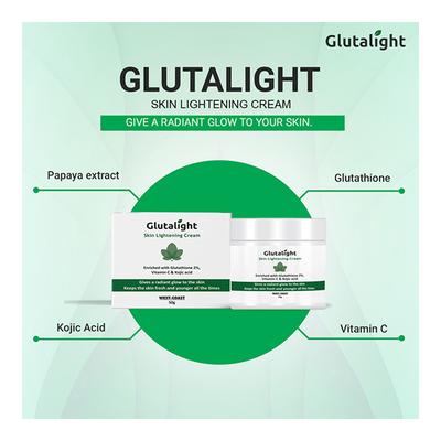 Healthvit Glutalight Skin Whitening Cream 50 gm - Face Creams