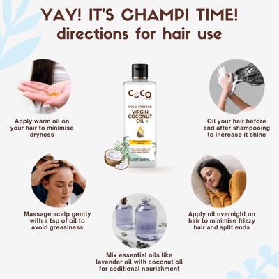 Coco Crush Cold Pressed Virgin Coconut Oil 50 ml - Hair Oils