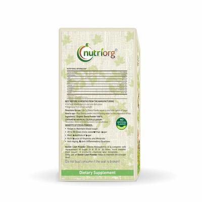 Nutriorg Organic Stevia Powder 150 gm - Ayurvedic Juices