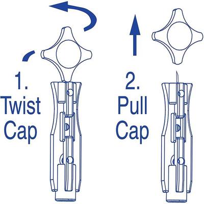 Ambitech Round Lancet 100's - Blood Glucose Monitors/Strips