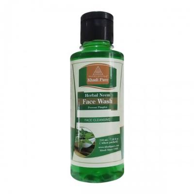 Khadi Pure Herbal Face Wash - Neem 210 ml - Face Washes