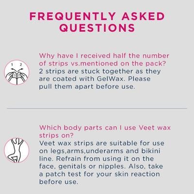 Veet Full Body Waxing Kit - Sensitive Skin Strips 20's - Shaving & Hair Removal