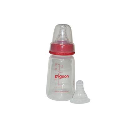 Pigeon Peristaltic Nursing Bottle Kpp with 2 Nipples (S) - Red 120 ml - Feeding & Nursing