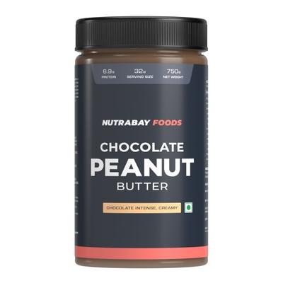Nutrabay Foods Original Peanut Butter - Chocolate Intense, Creamy 750 gm - Nutritional Bars