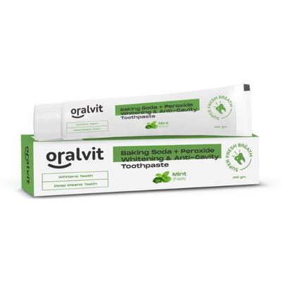 Oralvit Whitening & Anti Cavity Toothpaste - Fresh Mint 100 gm - Toothpaste