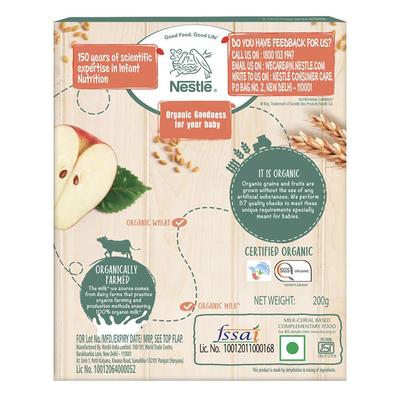 Nestle Cerelac Organic Selection (6 to 12 Months) Powder 200 gm - Wheat (Refill Pack) - Baby And Infant Supplements
