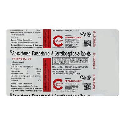 FENPROST SP Tablet 10's - Pain relief-Nsa