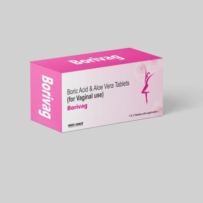West Coast Borivag Tablet (Pack of 1 x 3's With Applicator) 1's - General Health