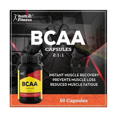 HealthVit Fitness BCAA Capsules 60's - Bcaa Supplements