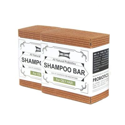 Goli Soda All Natural Probiotic Shampoo Bar for Oily Hair (Pack of 2 x 90 gm) - Dry Shampoos & Conditioners
