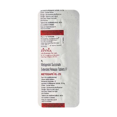 METOSAFE XL 25mg Tablet 10's - Hypertension-Bet