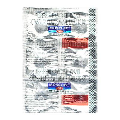 Moxclav DS 457mg Distab 6'S - Bacterial Infections-Pen