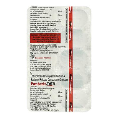 PANTOZIT DSR Capsule 10's - Ulcer/Reflux/Flatulence-GIT
