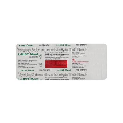 L Hist Mont 10/5mg Tablet 10'S - Allergies-Ant