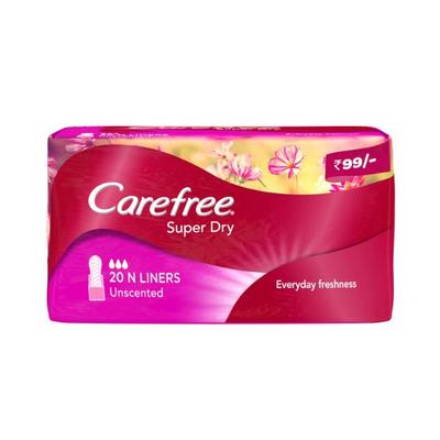 Carefree Pantyliners Reg 20's - Sanitary Napkins