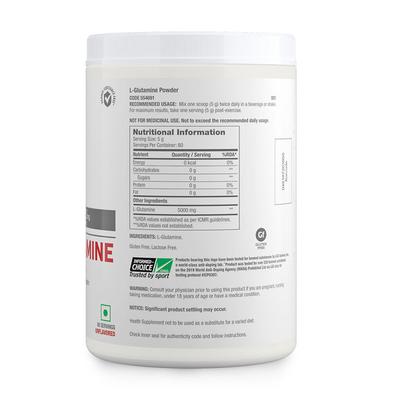 GNC Pro Performance L-Glutamine 5000 mg Powder - Unflavoured 400 gm - Amino Acids