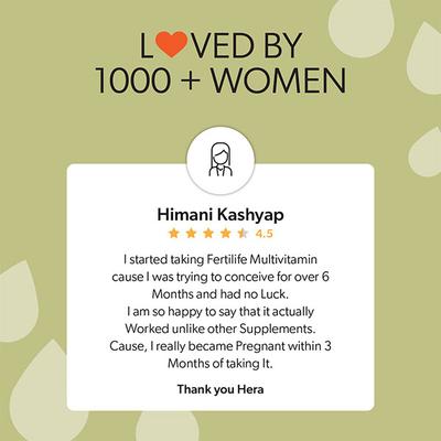 Hera Conceive Easy Capsule Bundle (Fertilife Multivitamin + Energy Ova + No More PCOD) - Women Health