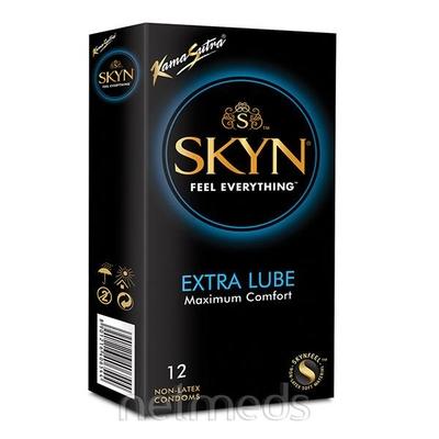 Kamasutra Skyn Extra Lube Condoms 12's - Plain/Flavoured Condoms