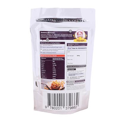 Chau Foods Premium Pure Raisins 200 gm - Nutritional Bars