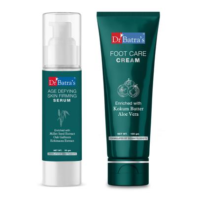 Dr Batra's Age Defying Skin Firming Serum 50 gm + Foot Care Cream 100 gm - Personal Care (Ayush)