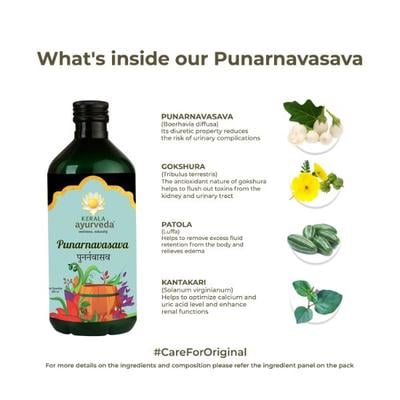 Kerala Ayurveda Punarnavasava Syrup 450 ml - Speciality Medicines