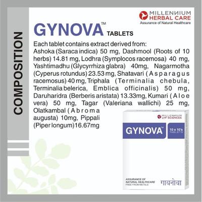 Millennium Lyf Sciences Gynova Tablet 100's - Herbal Dietary Supplement