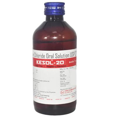 Kesol 20 Sugar Free Raspberry Flavour Solution 200ml - Supplements-Sup