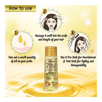 Emami 7 Oils in One Hair Oil 500 ml - Personal Care (Ayush)