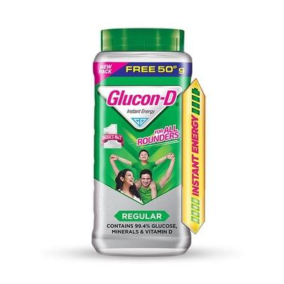 Glucon-D Instant Energy Powder - Regular (Jar) 200 g - Energy Drinks