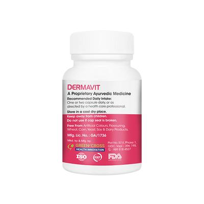 VitaGreen Dermavit Capsules 30's - Herbal Dietary Supplement